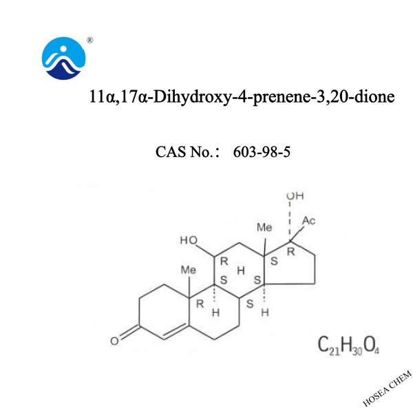 11α,17α-Dihydroxy-4-prenene-3,20-dione