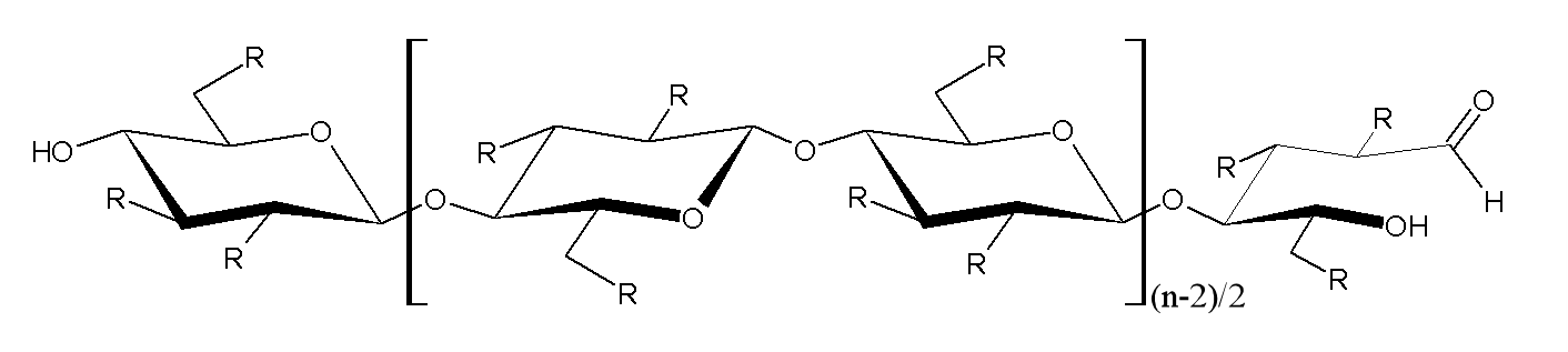 Molecular structure - sodium carboxymethyl cellulose