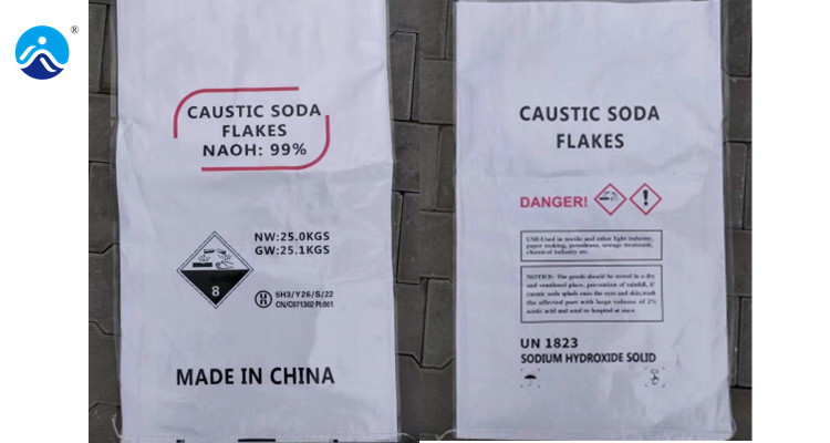 The pictures of the export Caustic Soda Flakes packaging