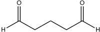 Glutaraldehyde Structural Formula