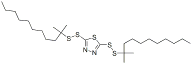 Metal deactivator T561, CAS 9656-20-1,   2,5-Bis-(tert-dodecyldithio)-1,3,4-thiadiazole, Molecular Formula: C26H50N2S5