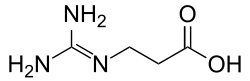 3-Guanidinopropionic Acid, CAS 353-09-3, Molecular Formula: C4H9N3O2 3-Guanidinopropionic Acid, CAS 353-09-3, Molecular Formula: C4H9N3O2
