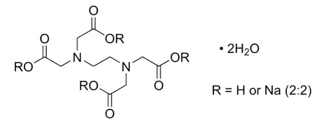 Ethylenediaminetetraacetic acid disodium salt dihydrate, CAS 6381-92-6, EDTA-2Na, Molecular Formula: C10H14N2Na2O8 · 2H2O