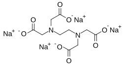 Ethylene diamine tetraacetic acid tetrasodium salt, CAS 13254-36-4, EDTA-4Na, Molecular Formula: C10H12N2Na4O8·4H2O