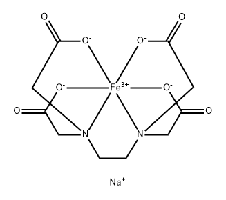 Ferric Sodium EDTA, CAS 15708-41-5, EDTA-FeNa, Molecular Formula: C10H12N2O8FeNa·3H2O