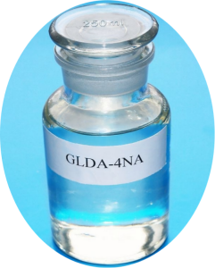 GLDA-4NA  (GLDA Tetrasodium Salt) (Tetrasodium Glutamate Diacetate) CAS No.: 51981-21-6, Appearance:  Slightly Yellow Transparent Liquid