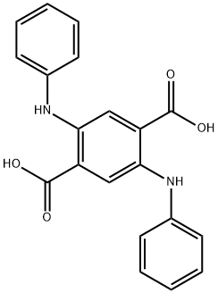 2,5-Dianilinoterephthalic Acid, CAS 10109-95-2, Molecular Formula: C20H16O4N2