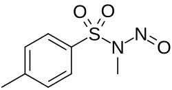N-Methyl-N-nitroso-p-toluenesulfonamide (Diazald), CAS 80-11-5, Molecular Formula: C8H10N2O3S