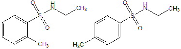 N-Ethyl-o/p-Toluenesulfonamide (NEO/PTSA), CAS 8047-99-2, Molecular Formula: C9H13NO2S